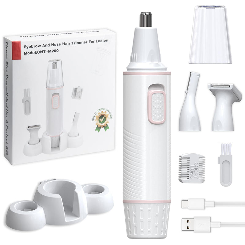 [Australia] - Antomoness Electric Eyebrow Trimmer for Women Hair Remover for Eyebrow Nose Face and Body Hair Removal with LED Light and Lithium-Powered Rechargeable Painless 