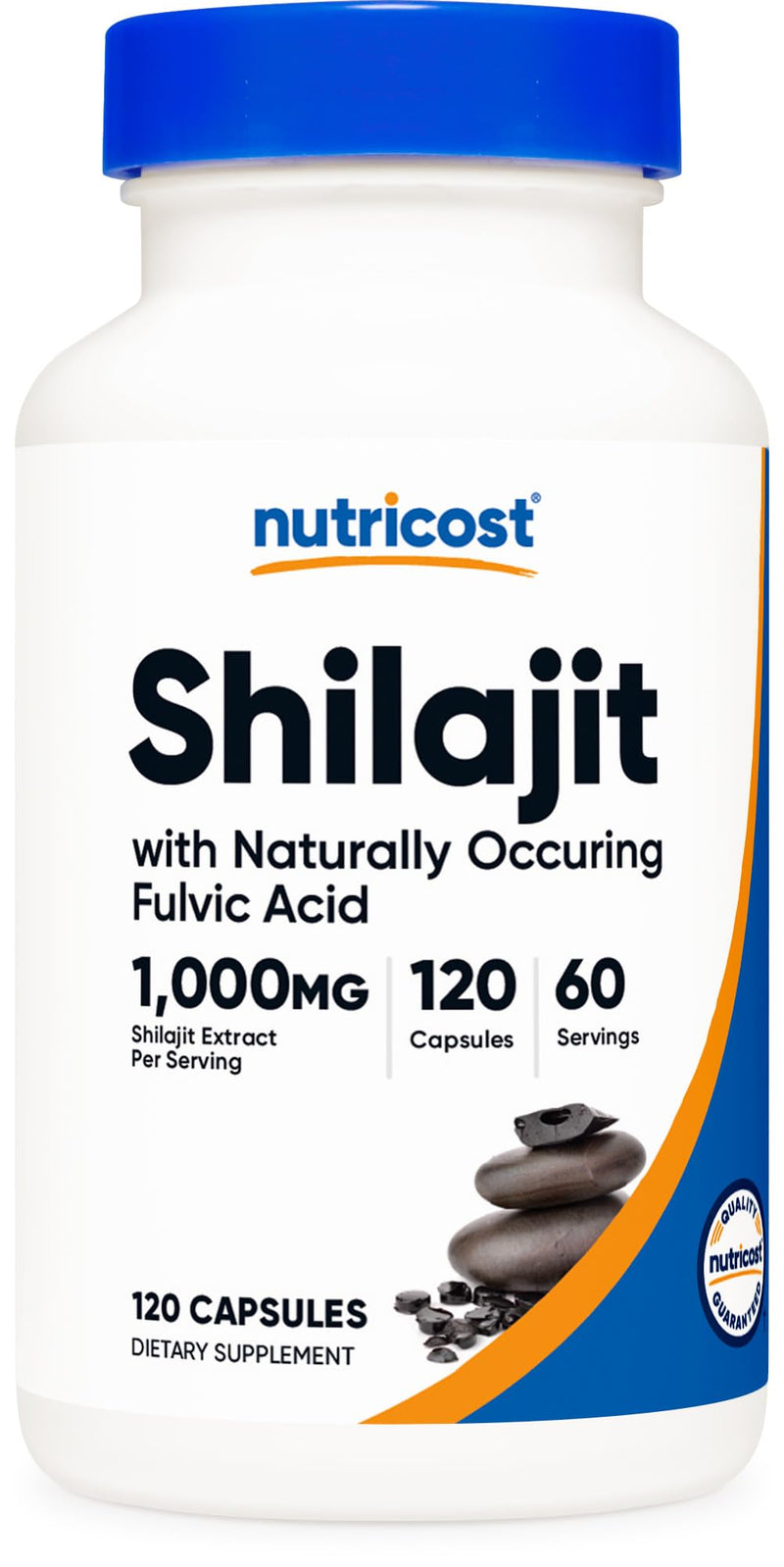 [Australia] - Nutricost Shilajit Capsules (1,000 mg Per Serving) (120 Capsules) - Shilajit Extract with Naturally Occuring Fulvic Acid, 60 Servings, Gluten Free, Non-GMO, Vegan Friendly Dietary Supplement 