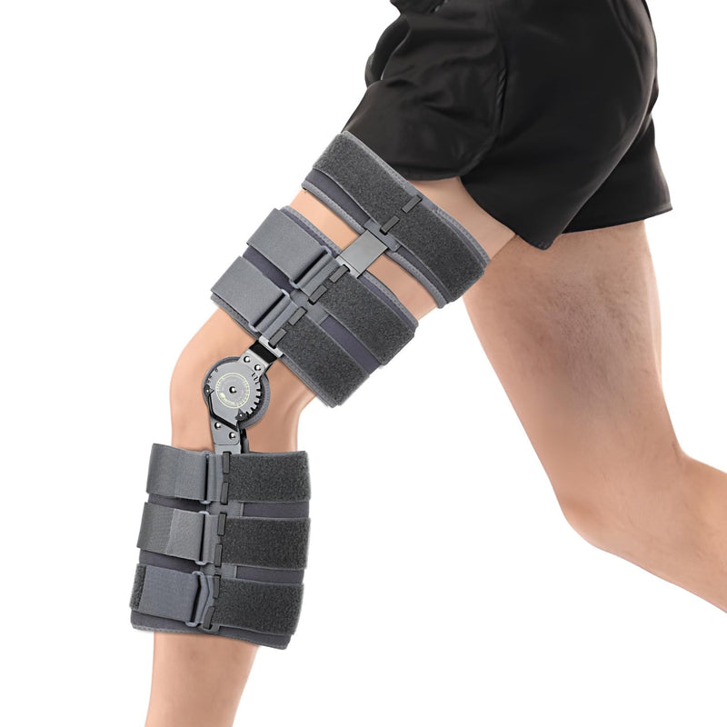 [Australia] - SENTEQ Knee Brace ROM Adjustable Post Op Knee Support Orthosis Immobilizer Protector for Left Leg and Right Leg, Both Men and Women 