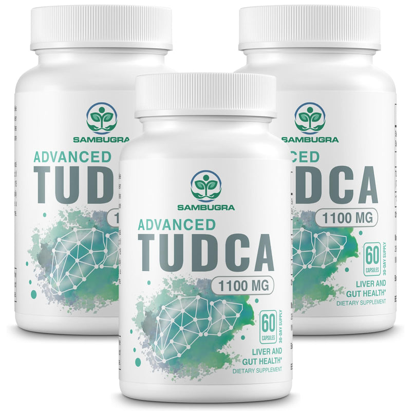 [Australia] - TUDCA 1100mg for Liver Cleanse Detox and Repair, 3rd Party Tested Advanced TUDCA Supplements, Ultra Strength Bile Salt TUDCA Liver Supplement, 180 Capsules (Pack of 3) 60 Count (Pack of 3) 