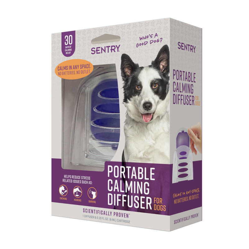 Sentry Behavior Portable Calming Diffuser for Dogs, Reduces Stress and Bad Behavior with Calming Pheromones, Easy-to-use Portable Design, 30 Day Release Dog Diffuser - PawsPlanet Australia
