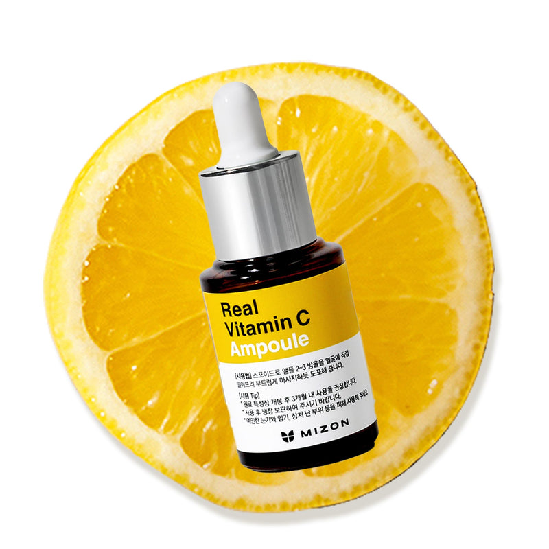 MIZON Real Vitamin C Ampoule, Pure Vitamin C, No Water Added,10 Ingredients, Nutrition, Face Moisturizer (0.51 fl. Oz) 0.51 Fl Oz (Pack of 1)