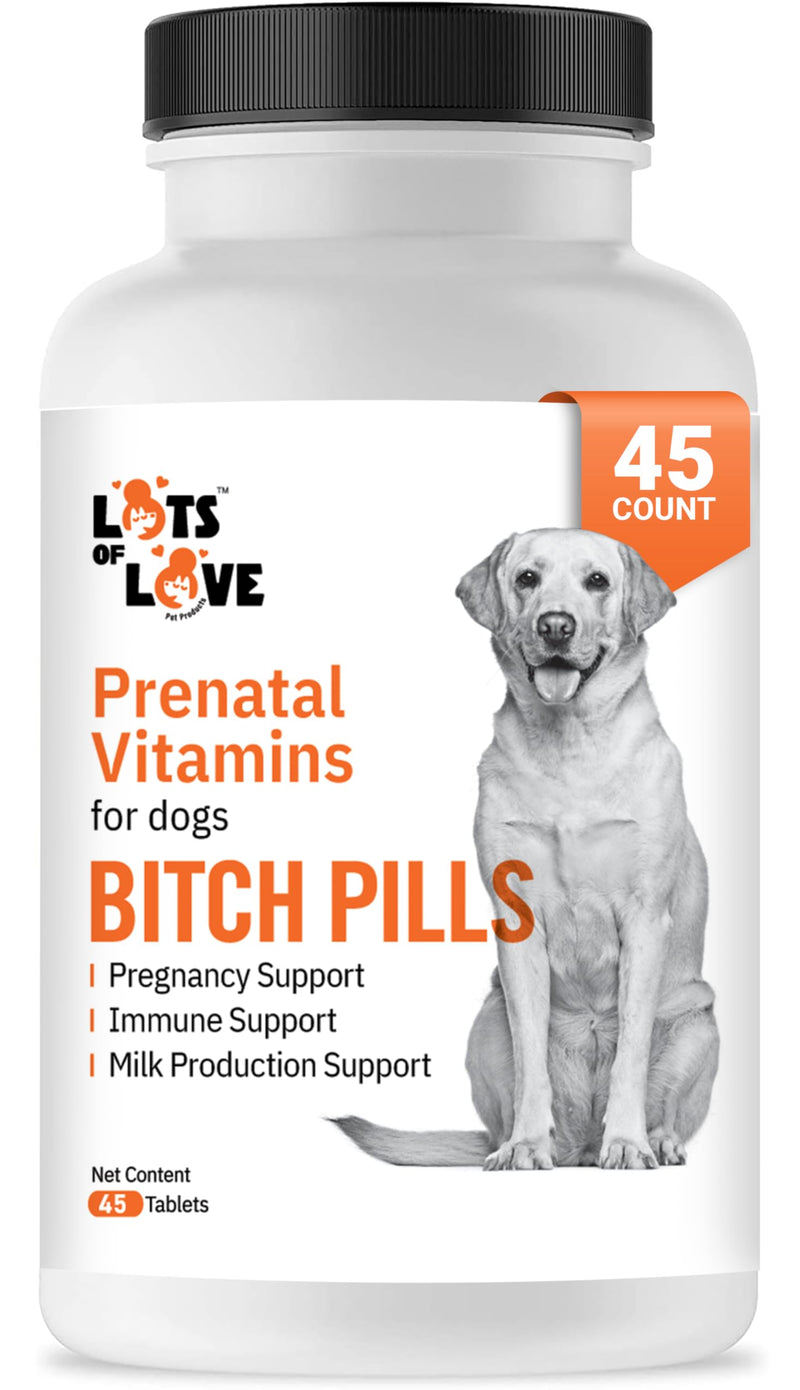 Bitch Pills - Pregnant Dog Prenatal Vitamins - 45 Tablets - PawsPlanet Australia