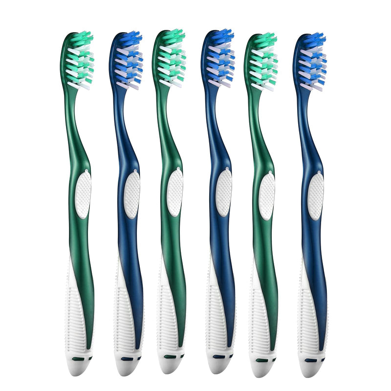 [Australia] - Extra Firm Toothbrushes for Adults, Extra Hard Bristles, 6 Count 