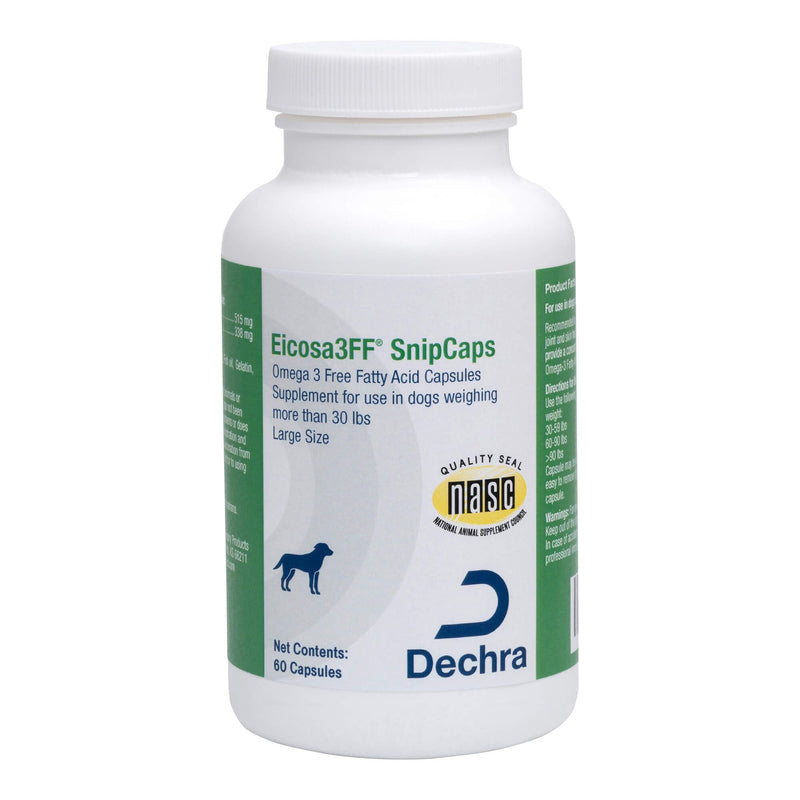 SnipCaps Omega 3 Free Fatty Acid Capsules for Dogs - Large, 60 ct - PawsPlanet Australia