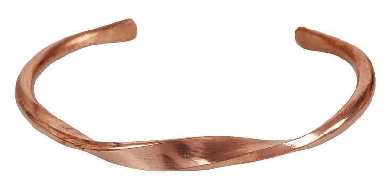 [Australia] - Touchstone Copper bracelet Tibetan style. Hand forged with solid and high gauge pure copper. Twisted Copper 