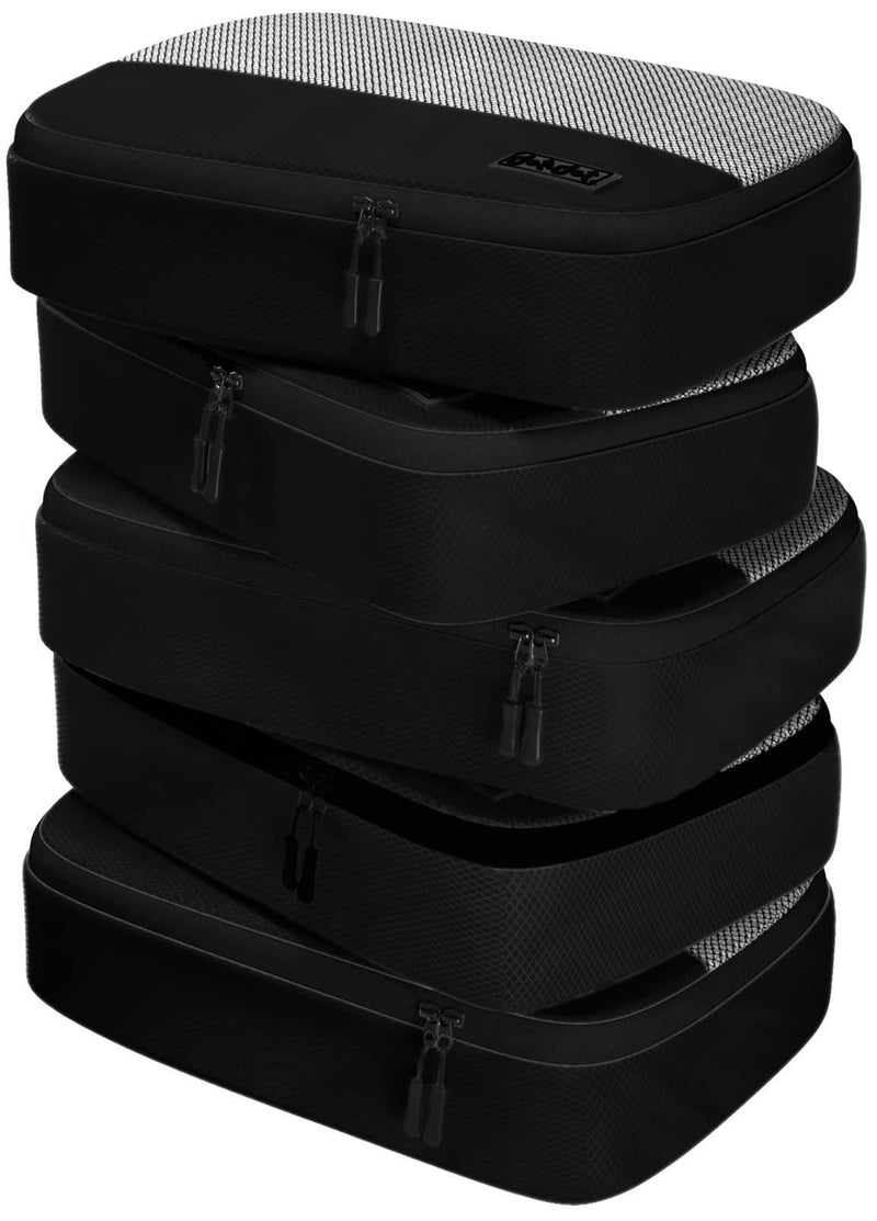 Medium and Large Black Travel Packing Cubes