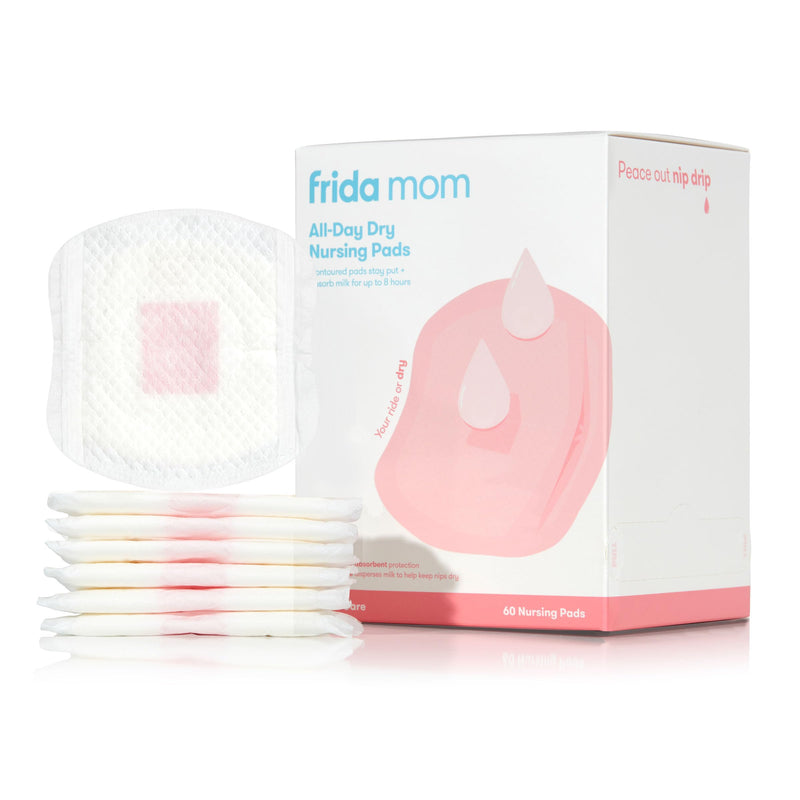 [Australia] - Frida Mom Nursing Pads, Disposable Nursing Pads with Ultra Absorbency, and Soft Texture, Breastfeeding Essentials, 60ct 60 Count 