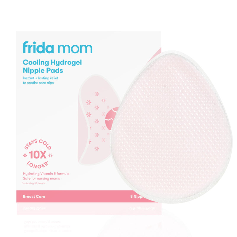 [Australia] - Frida Mom Nursing Pads, Cooling Hydrogel Nipple Pads for Hydration and Soothing Sore Nipples, Breastfeeding Essentials, 8ct 