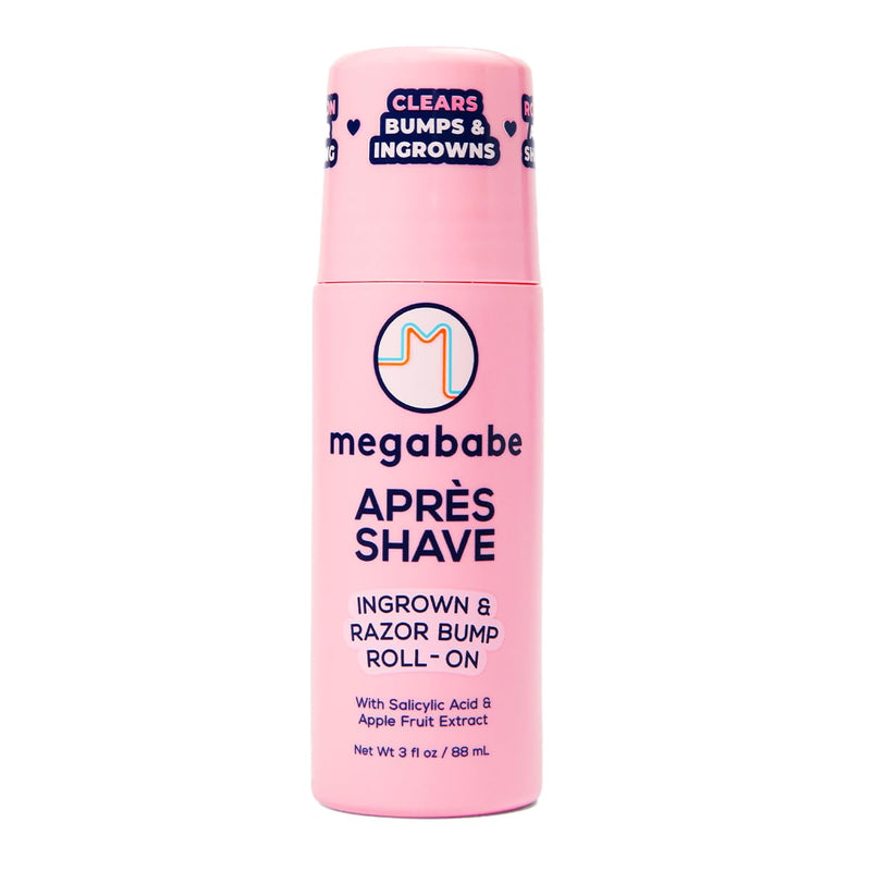 [Australia] - Megababe Après Shave | Post-Shave & Waxing | Ingrown Hair & Razor Bump Roll-On Treatment for Women | Bikini, Armpits & Legs | 3.0 fl oz 