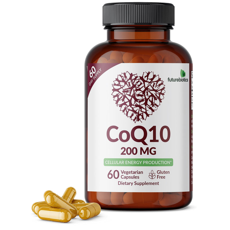 [Australia] - Futurebiotics CoQ10 200 MG Cellular Energy Production, 60 Vegetarian Capsules 60 Count (Pack of 1) 