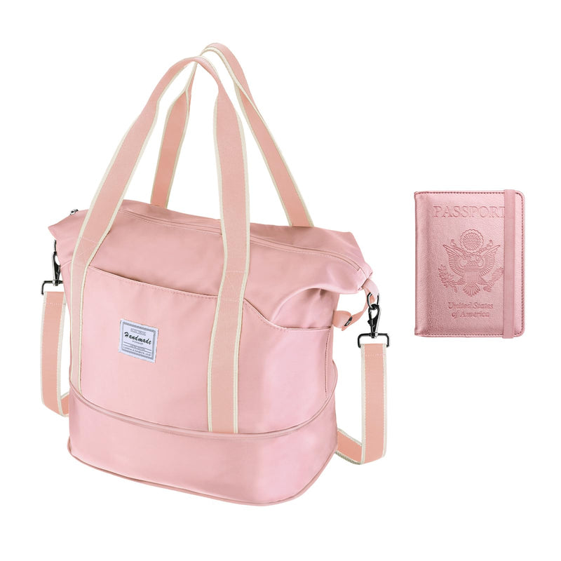 WALNEW Travel Duffel Bag & Passport Holder Bundle