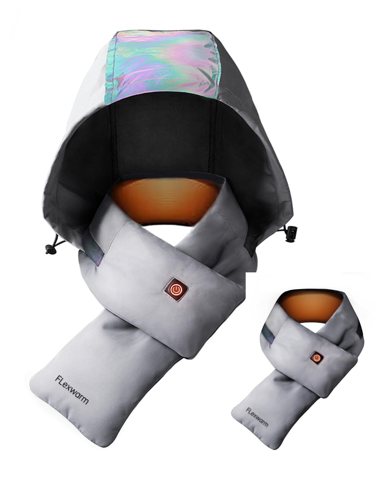 Heated Scarf, Neck Heating pad, Cordless hot Compress Neck Brace (Suitable for Both Men and Women), Creative Gifts for Family, Silver Version