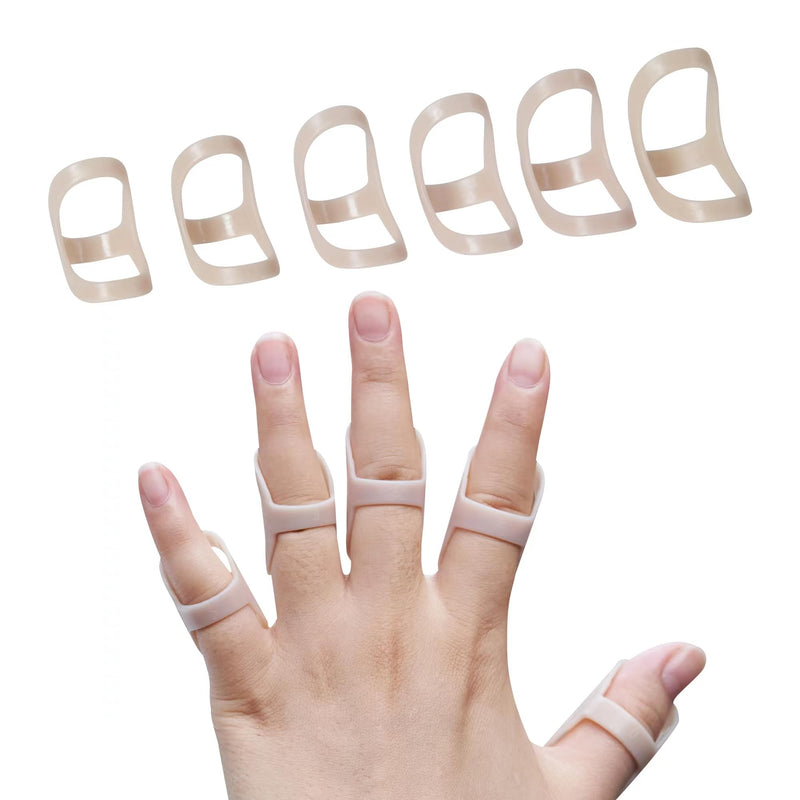 [Australia] - 6 pcs Oval Finger Splints Waterproof Finger Splint for Broken Finger, Trigger Finger,Mallet Fingers - Trigger Finger splints For Thumb, Index, Middle, Pinky or Ring Finger(5.6.7.8.9.10) 5,6,7,8,9,10 