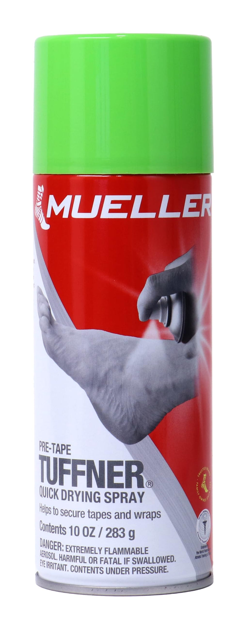 [Australia] - MUELLER Sports Medicine Tuffner Quick Drying Pre-Tape Spray, Enhanced Performance Edition, Secure Tapes & Wraps for Home and Athletic Professionals 10 Ounce(NEW) 