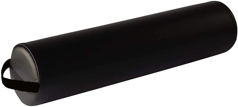 [Australia] - Therapist's Choice® Full Round Massage Table Bolster Pillow Cushion 6” R x 26” L (Black) Black 