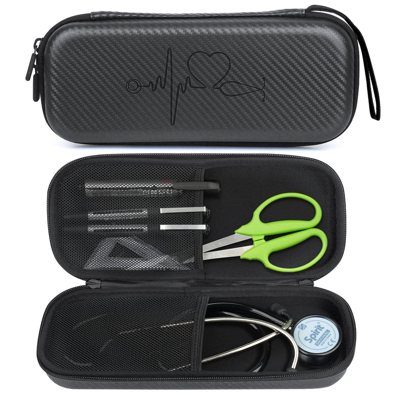 [Australia] - Stethoscope Case for 3M Littmann Classic III,Stethoscope Carrying Case for Nurse Gift,Lightweight Stethoscope Travel Holder for Lightweight II S.E (Black) EVA-Black(only case) 