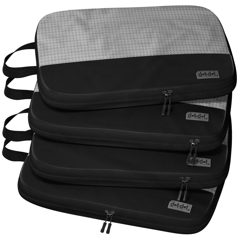 Dot&Dot Compressible Packing Cubes + 2 oz Leak Proof Travel Bottles