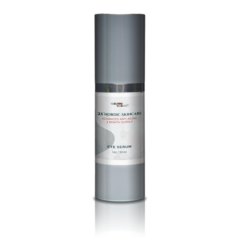 2x Nordic Skincare Serum - 2 Month Supply - Anti Aging Eye Serum - Contains Vitamin C for Dark Circles - Anti Aging Skincare Moisturizing Serum with Aloe Vera & Vitamin E - Improve Wrinkles & Eye Bags