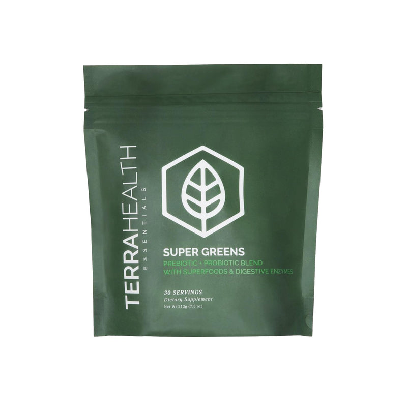 [Australia] - Terra Health Essentials¬Æ Super Greens | Organic Superfood Greens Powder | Gluten-Free Gut-Friendly Probiotics | 30 Servings 