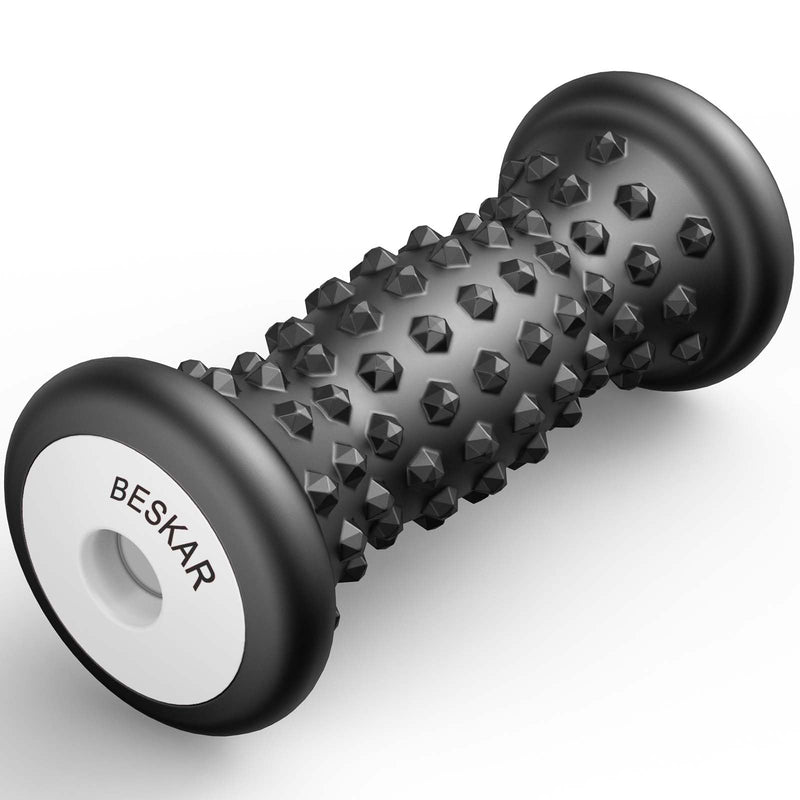 [Australia] - Foot Massage Roller for Relief Plantar Fasciitis, Foot Reflexology Tool Pressure Point Massage Roller, Deep Tissue Massage for Relieving Feet Arch Heel Pain, Myofascial Pain Syndrome Carbon Black 