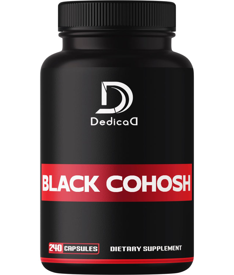 [Australia] - 1000mg Black Cohosh for Menopause Hot Flashes - 240 Capsules for 4-Month Supply - Support for Body Management, Women's Health & Immune System 
