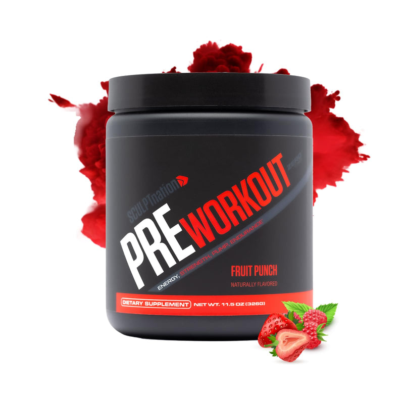 [Australia] - Sculpt Nation by V Shred PreWorkout - Premium Pre Workout Powder with Amino Acids for Ultimate Performance, Endurance, and Energy Support, Fruit Punch - 30 Servings PreWorkout - Fruit Punch 