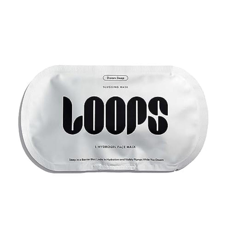 LOOPS DREAM SLEEP - Nighttime Slugging Hydrogel Facial Mask - Leaves Skin Toned, Plump, and Hydrated, and Restored - Layers Skin with Natural Oils, Vitamins, Antioxidants, and Fatty Acids - 1 pc 5 Count (Pack of 1) Dream Sleep Face Mask