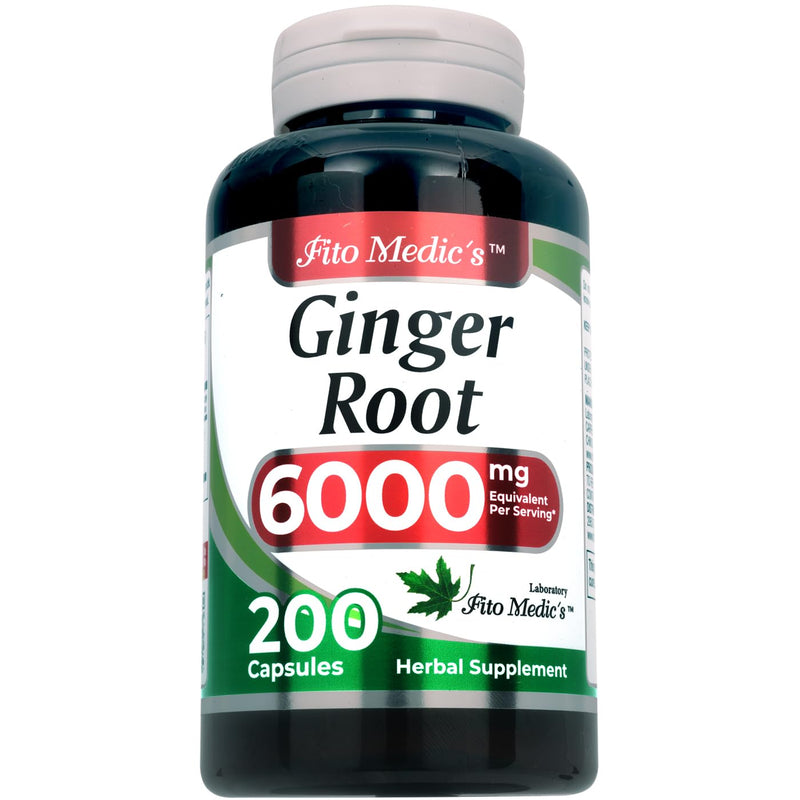 [Australia] - FITO MEDIC'S Lab | ginger | 6000 mg | 200 Caps | ginger root | ginger supplements | ginger capsules | organic ginger| Ultra high Absorption, s. 