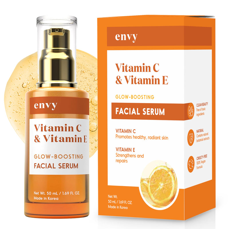 Envy Vitamin C Serum for All Skin Types - 1.69 Oz Vitamin C & Vitamin E