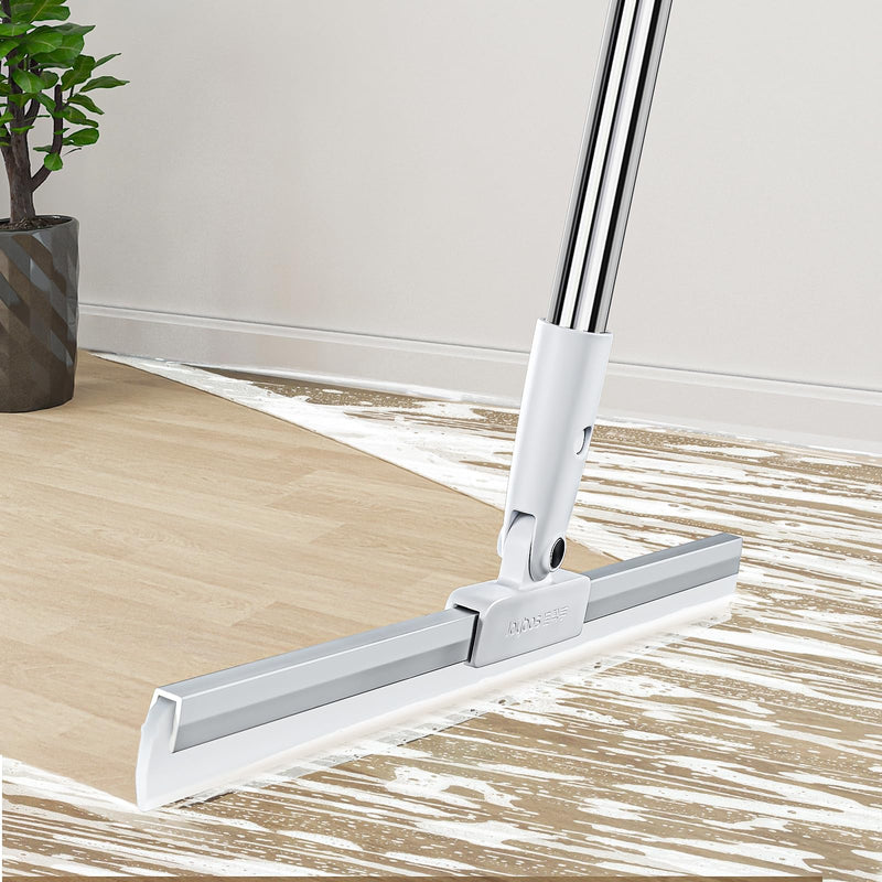 [Australia] - Rubber Squeegee Broom for Floor,62" Long Handle Window Squeegee, Silicone Pet Hair Remover,Magic Broom for Indoor Cleaning,Cleans glass, hair, fine dust, liquids, suitable for Smooth Floors, Rugs 