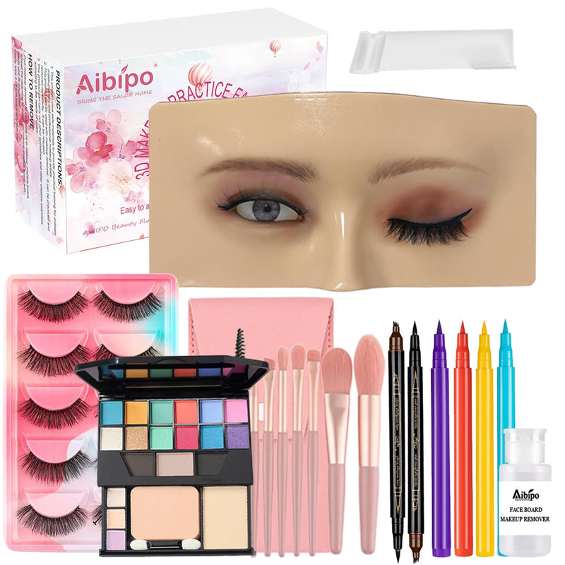 [Australia] - Makeup Practice Mannequin with 3D Reusable Face for Makeup Artists and Beginners White 