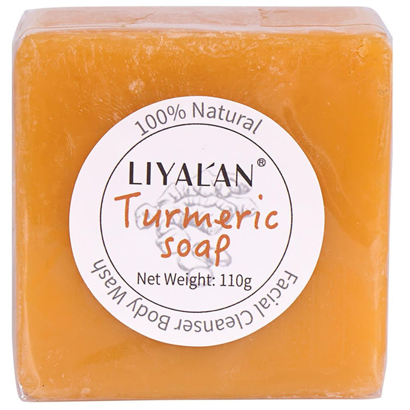 [Australia] - LIYALAN Turmeric Soap Bar for Face & Body-Tumeric Soap,Smooth Skin,Deep Cleansing, Natural Handmade Soap Sensitive Skin Formula, Vegan Soap 3.88 Ounce (Pack of 1) 