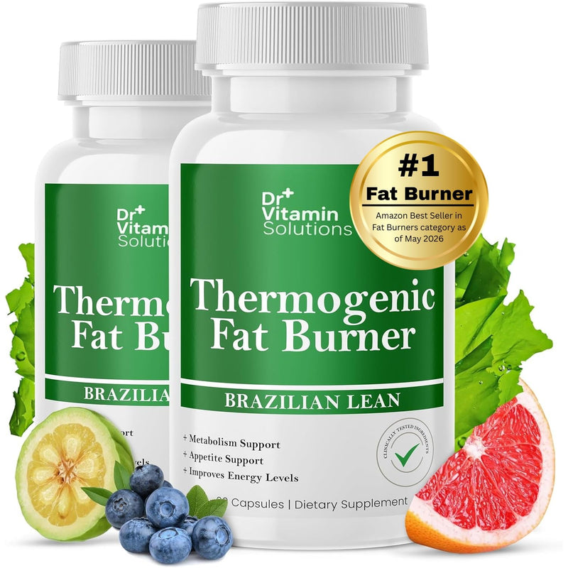 Thermogenic Fat Burner for Women and Men - Appetite Suppressant for Weight Loss - Includes Green Tea Extracts for Bloat Relief - Metabolism Booster - Pack of 2 60 Count (Pack of 2)