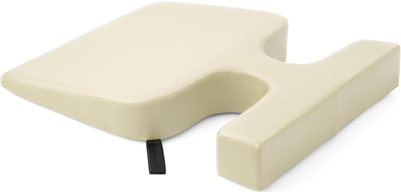 [Australia] - EASY SPA Massage Table Breast Pillow Upgraded for Larger Bust Sizes(AA-С+), Wedge Cushion, Comfort Bolster Wedge, Prone Pillow (Cream White) for Sleep or After Surgery Cream White 