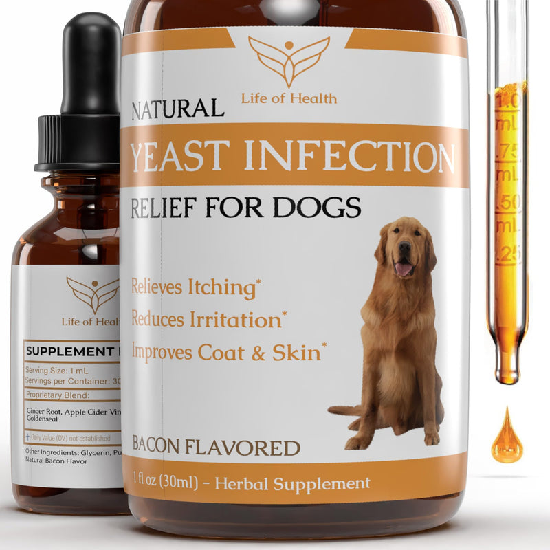 Natural Yeast Infection Treatment for Dogs | Supports Healthy Itch Relief, Inflammation Relief, Allergy Relief & More | Dog Yeast Ear Infection Treatment | Dog Itch Relief | Dog Allergy Relief - PawsPlanet Australia