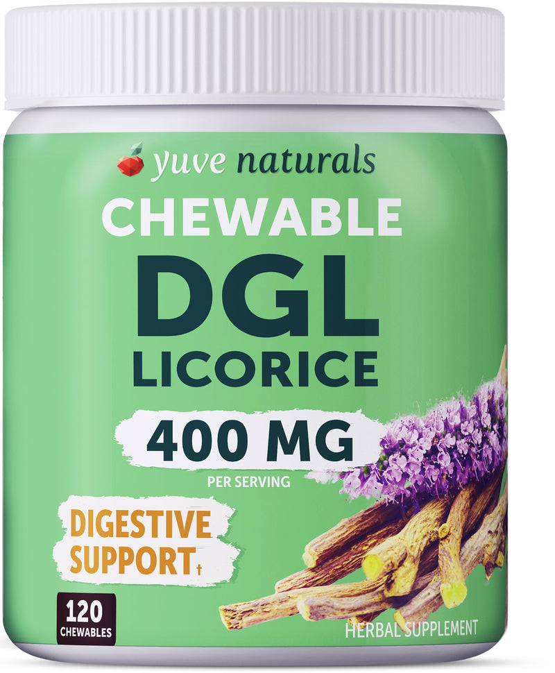 [Australia] - Chewable Ultra-Pure DGL Licorice Tablets 4000 mg ‚Äì Stomach, Gut & Intestinal Relief ‚Äì Natural Acid Reflux Formula ‚Äì 10:1 Deglycyrrhizinated Licorice Root Extract ‚Äì 120 Chewables Chewable Tablets 