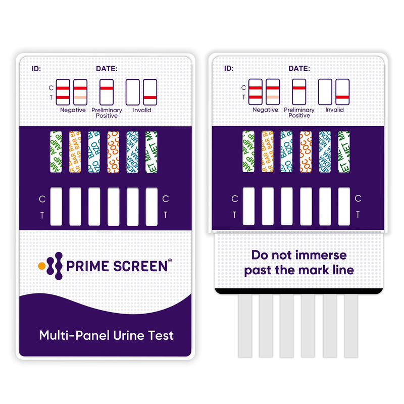 Prime Screen 12 Panel Multi Drug Urine Drug Test Card (AMP,BAR,BZO,COC,mAMP,MDMA,MOP/OPI 300,MTD,OXY,PCP,TCA,THC) - WDOA-7125 [1 Pack] 1