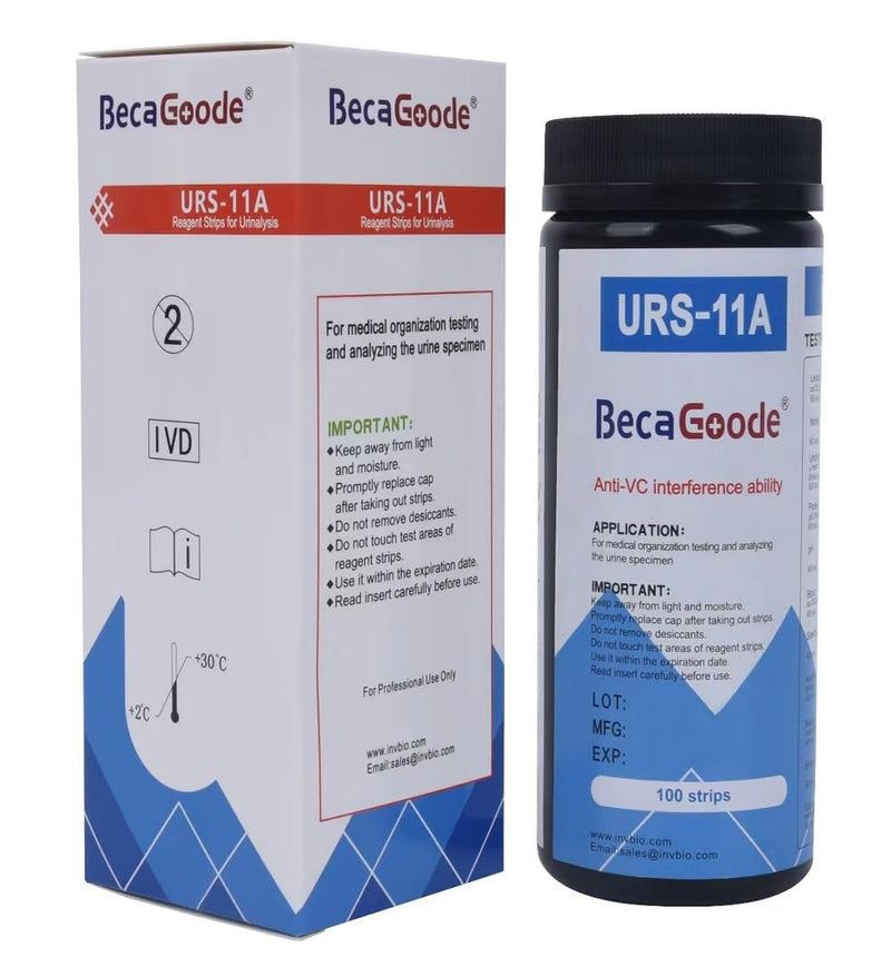 [Australia] - 11-in-1 Rapid Urine-Test Strips 11 Parameters for Ketosis, pH, Protein, UTI and More in Your Body-100 Count 