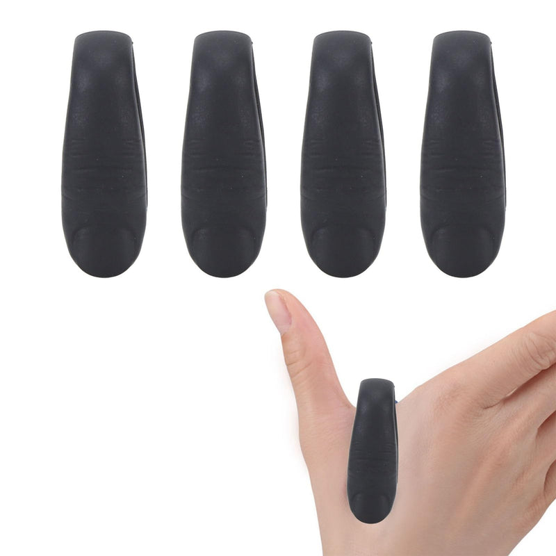 [Australia] - ZJchao 4pcs Thumb Acupoint Clip, Acupressure Hand Clip Stress Reduction Wearable Magnets Headache Migraine Relief Clip (Black) Black 
