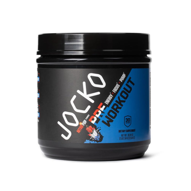 [Australia] - Jocko Fuel Ultimate Pre Workout Powder - Pre-Workout Energy Powder Drink for Men & Women - High Stim Sugar-Free Nootropic Blend to Support Muscle Pump, Energy, & Recovery 200mg Caffeine Nitro Pop 