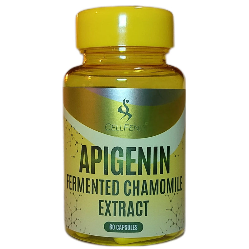 [Australia] - Apigenin | Fermented Chamomile Extract | standardized to 100mg of Apigenin per Capsule | 60 Vegan Capsules (500mg) 