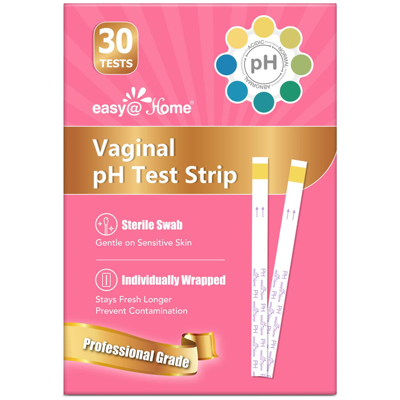 [Australia] - Easy@Home Vaginal pH Test -30 Strips | BV Test Kit at Home for Women | Yeast Infection Test + pH Balance for Women 30 Count (Pack of 1) 
