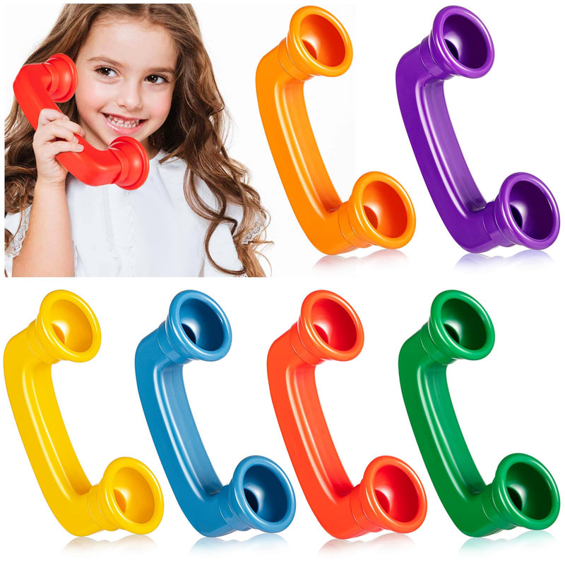 [Australia] - Whisper Reading Phones 6 Pack Upgrade Large Auditory Feedback Hear Myself Sound Phone Speech Therapy Toy Phone Tool for Class Accelerate Reading Fluency Comprehension and Pronunciation 