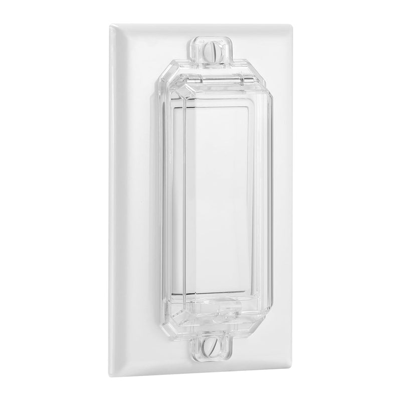 [Australia] - Light Switch Cover Guard, Child Proof Wall Switch Cover Keeps Lights or Switches from Being Accidentally Turned ON or OFF, Rocker Style (Clear, 2 Pack) 
