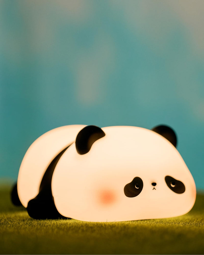[Australia] - LED Cute Panda Night Light 3 Level Dimmable Nursery Night Light Squishy Silicone Night Light Rechargeable Bedside Touch Lamp for Room Decor, Cute Gifts Stuff for Boys Girls Baby Children 