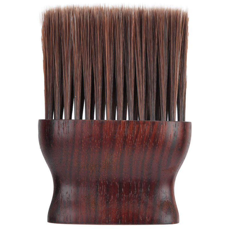 Barber Neck Duster Brush with Wood Handle - Soft Hair Styling & Cleaning Brush for Professional Salon & Home Use, Portable Hairdressing Tool (S) S