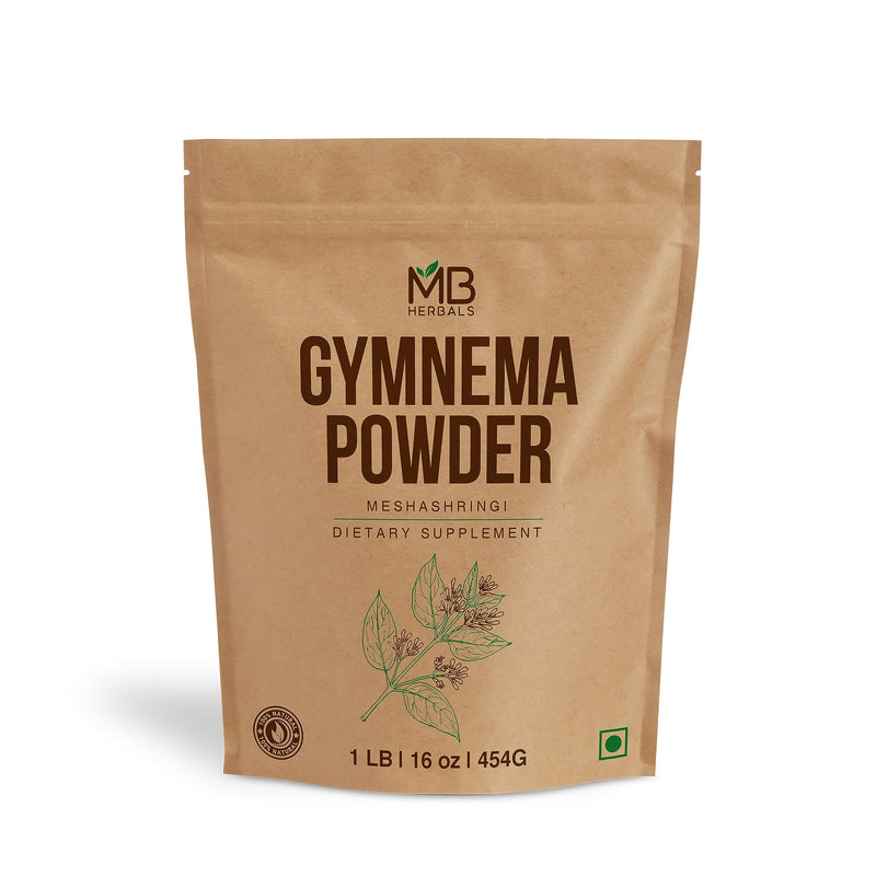 [Australia] - MB Herbals Gymnema Leaf Powder 1 lb / 16 oz | 454 Gram | Meshashringi Powder | Gymnema Sylvestre 