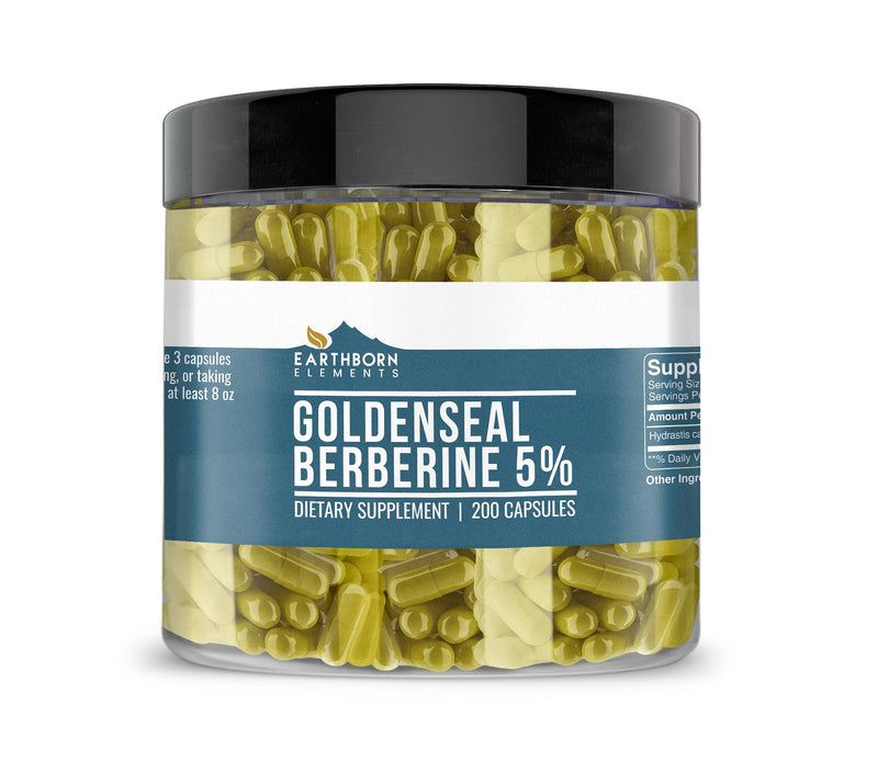 [Australia] - Earthborn Elements Goldenseal Berberine, Pure & Undiluted, No Additives (200 Count) 