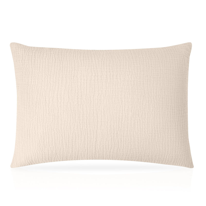 [Australia] - Pro Goleem Toddler Pillow with Muslin Cotton Pillowcase, 13x18 Soft Toddler Pillows for Sleeping Kids Pillow Child Pillow Machine Washable Perfect for Bed, Toddler Cot and Travel, Beige 